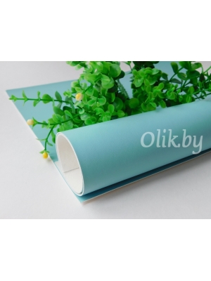 Кожзам 22*30 см, светло-голубой