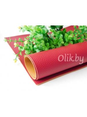 Кожзам зернистый матовый 22*30 см, бордовый