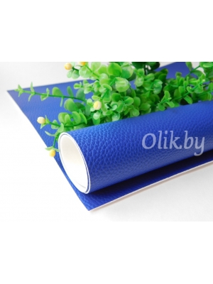 Кожзам зернистый матовый 22*30 см, синий