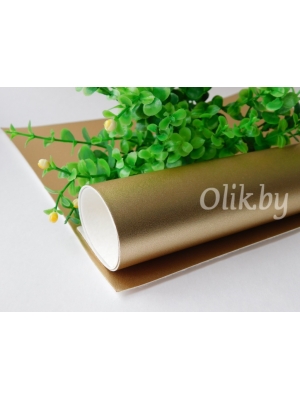 Кожзам перламутровый 22*30 см, золото