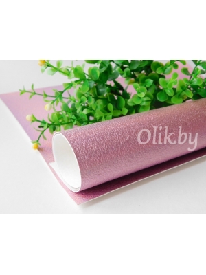 Кожзам текстурный 22*30 см, светло-розовый