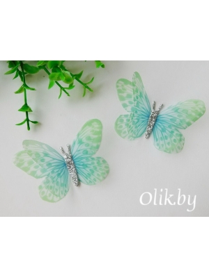 Бабочки шифоновые большие 6 см, №15,1 шт