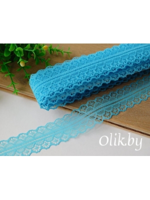 Кружево 3 см, бирюзовый,1 м