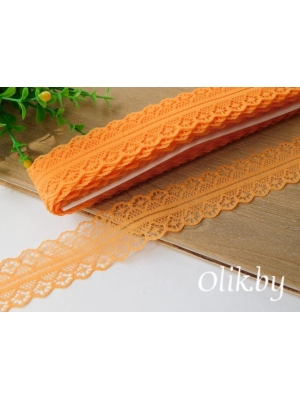 Кружево 3 см, оранжевый,1 м