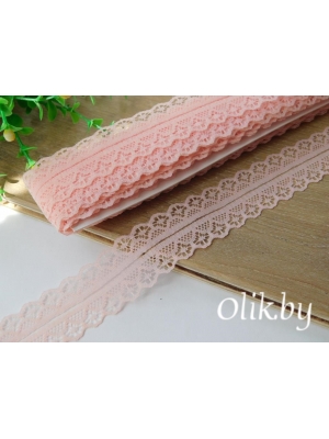 Кружево 3 см, розовый персик, 1 м
